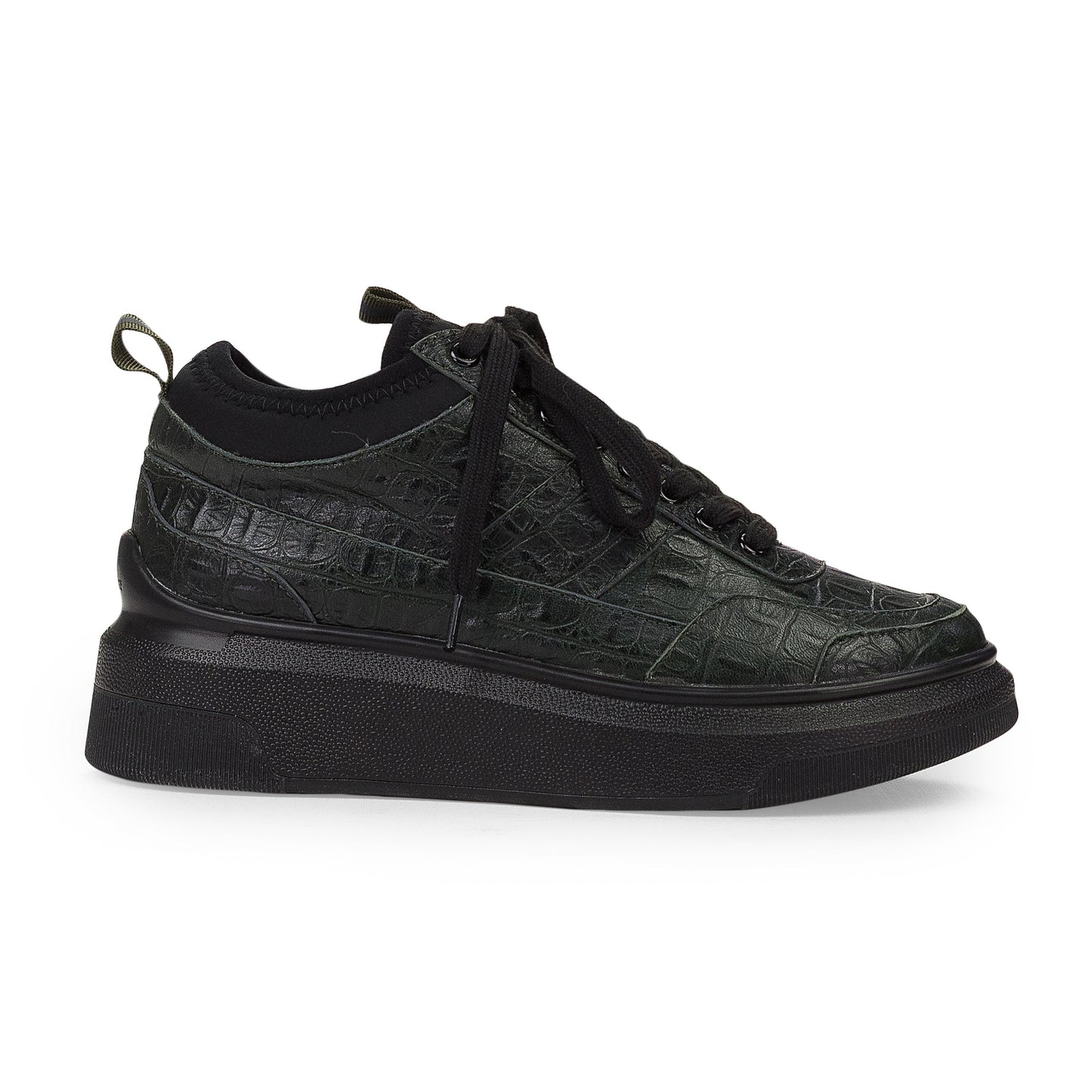 GREEN LACE UP W/ NEOPRENE SNEAKERS