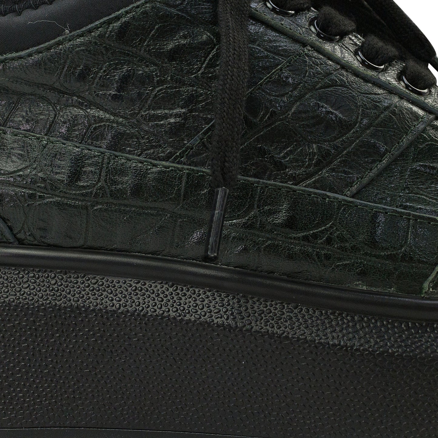 GREEN LACE UP W/ NEOPRENE SNEAKERS