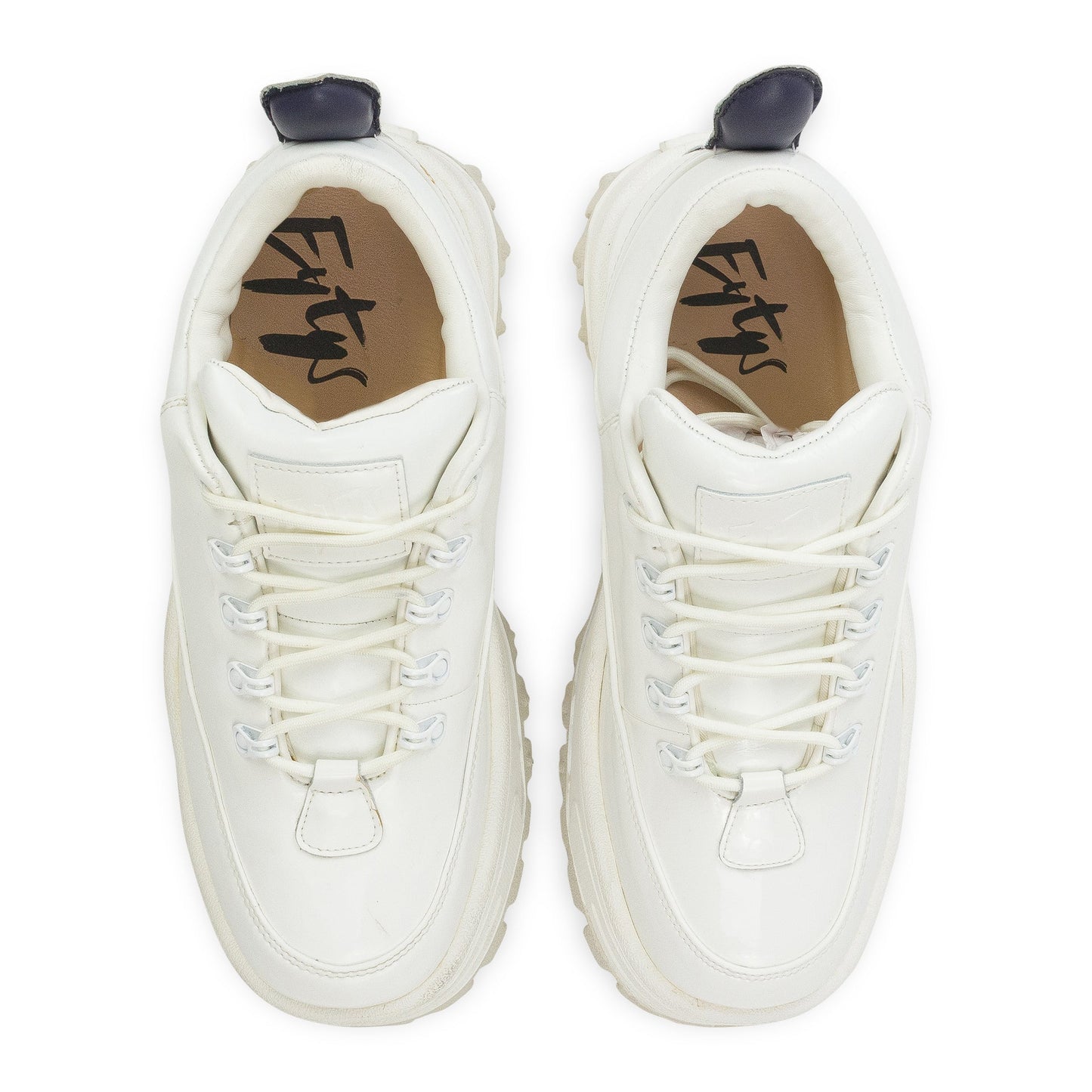 LIGHT BLUE ANGEL PATENT SNEAKERS