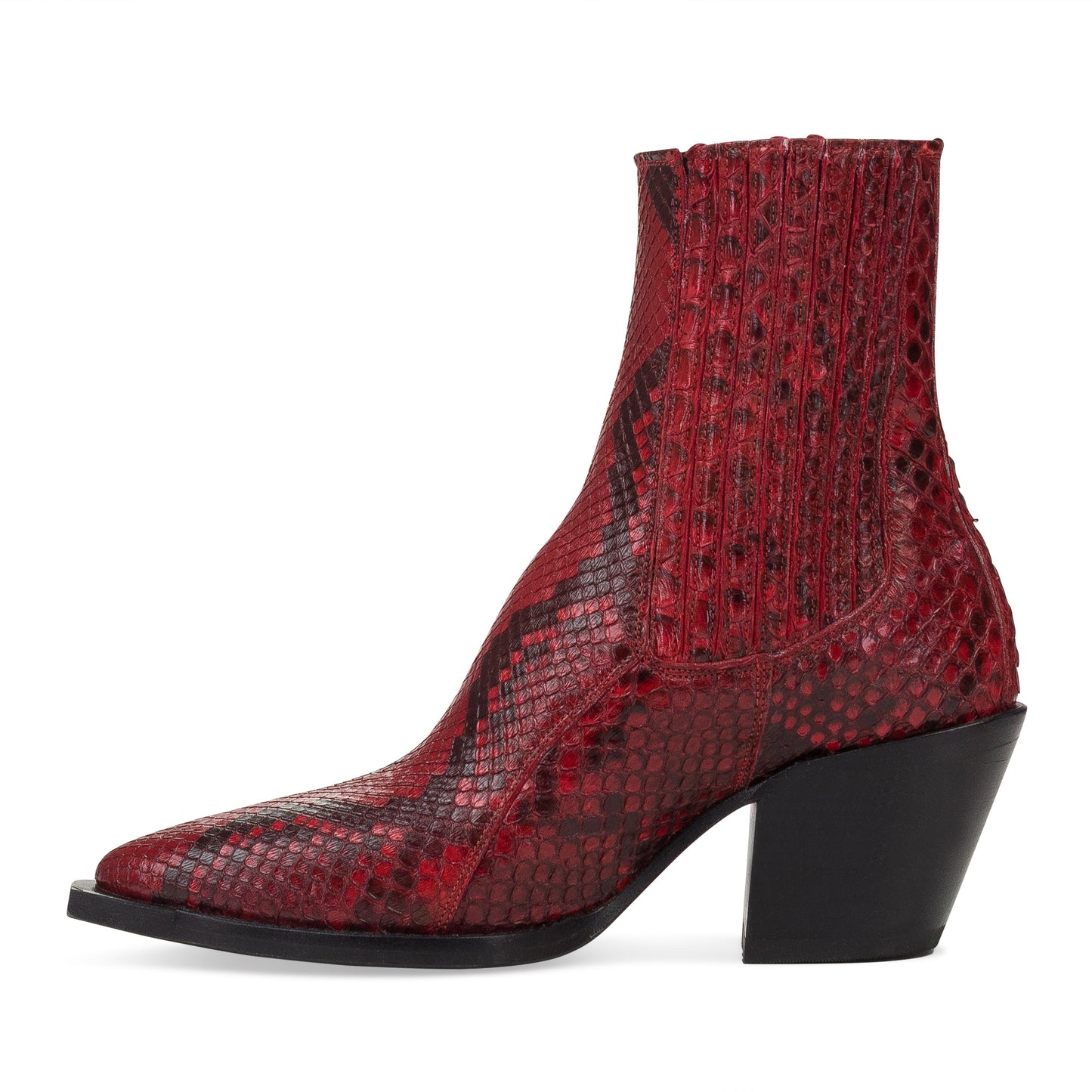 RED MARIA ANKLE BOOTS