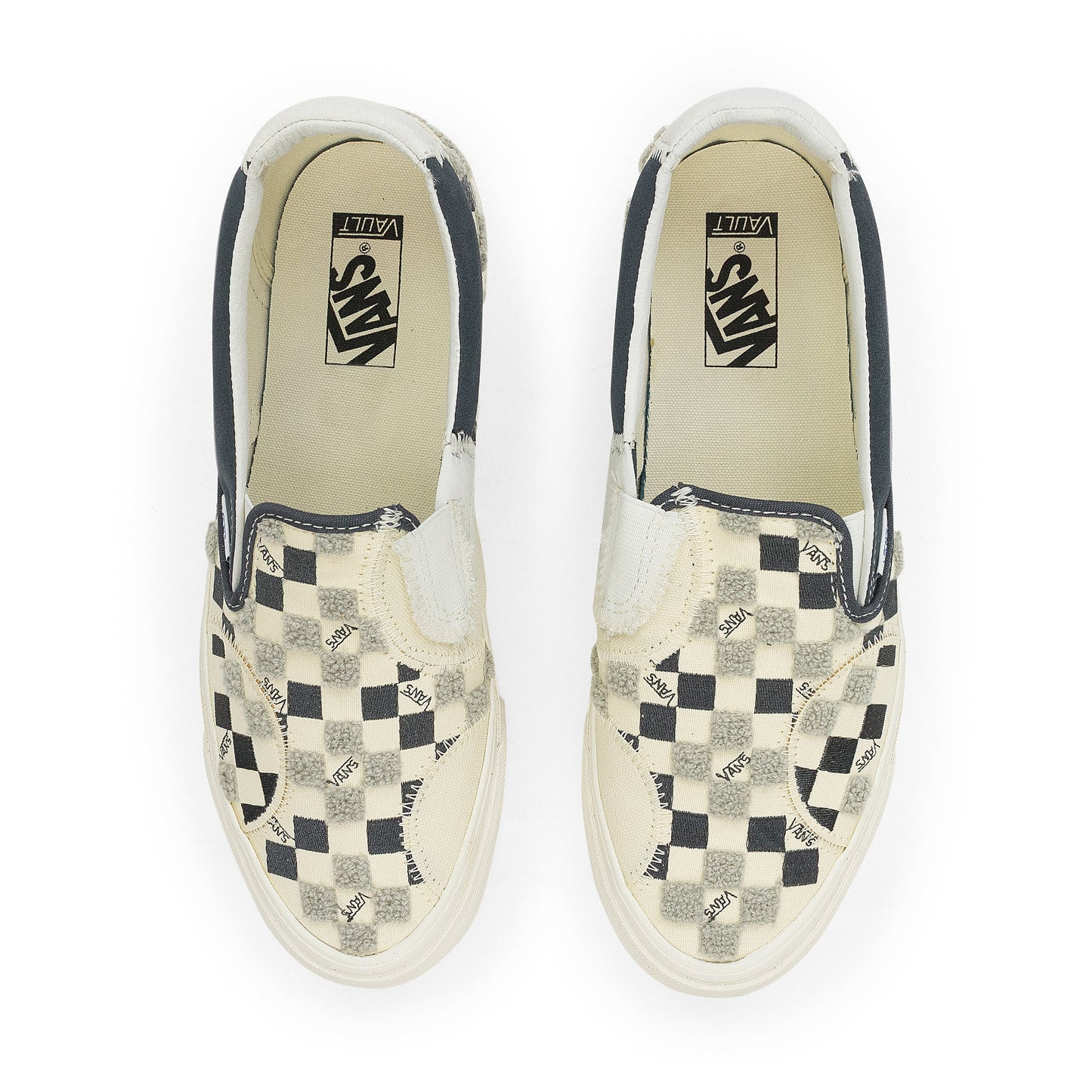 WHITE/NAVY U CLASSIC SLIP-ON BRICOLAGE LX SNEAKERS