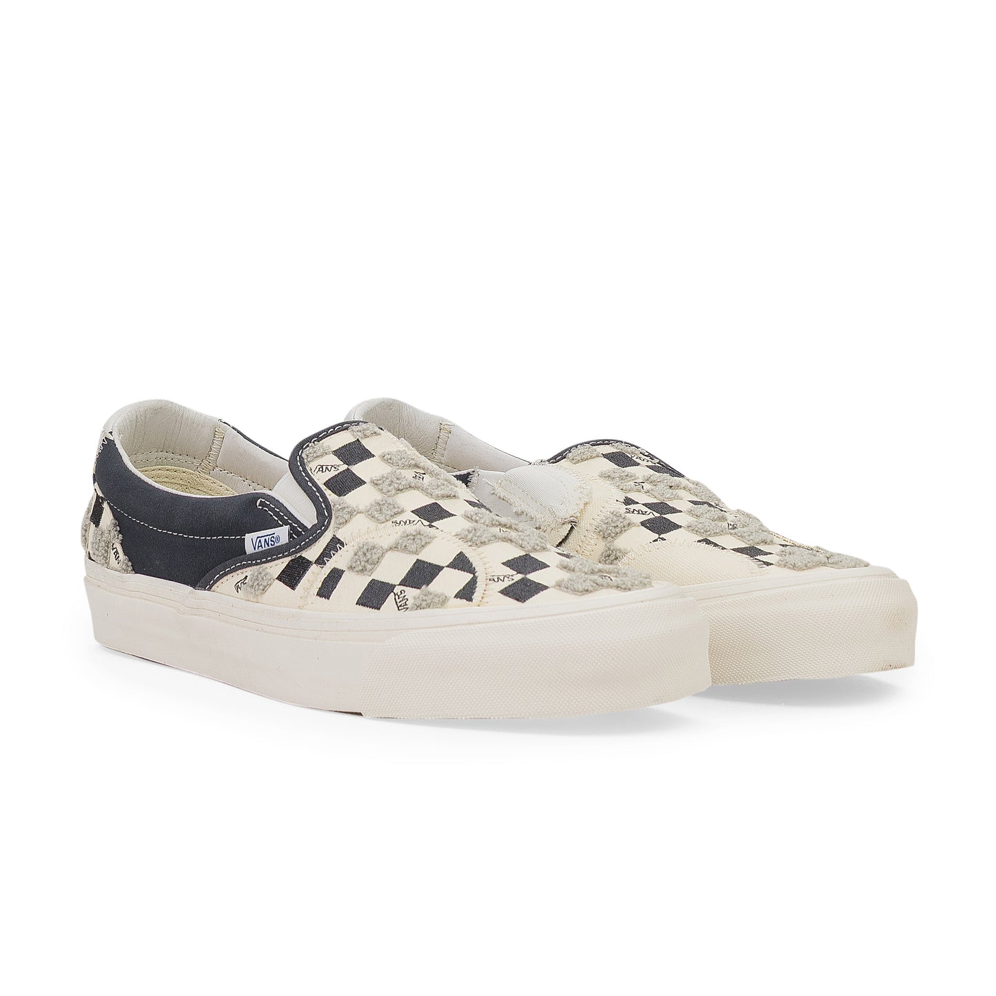 WHITE/NAVY U CLASSIC SLIP-ON BRICOLAGE LX SNEAKERS