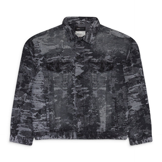 JACQUARD JACKET BLACK DENIM JACKETS