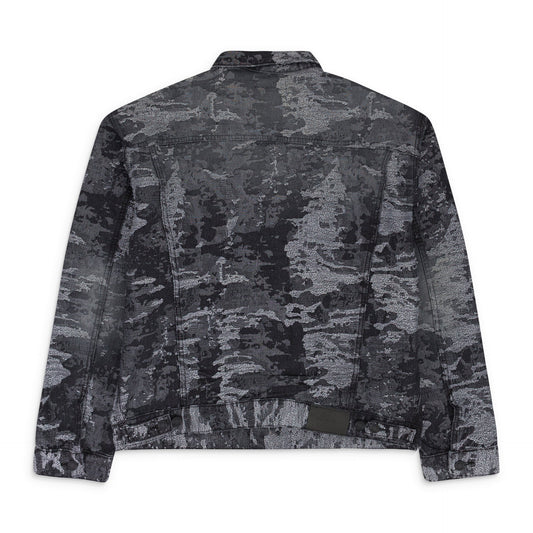 JACQUARD JACKET BLACK DENIM JACKETS