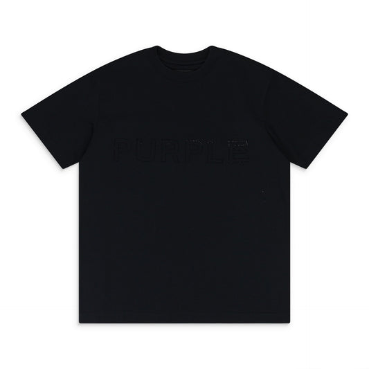 BLACK MERCERIZED JERSEY SS TEE T-SHIRT