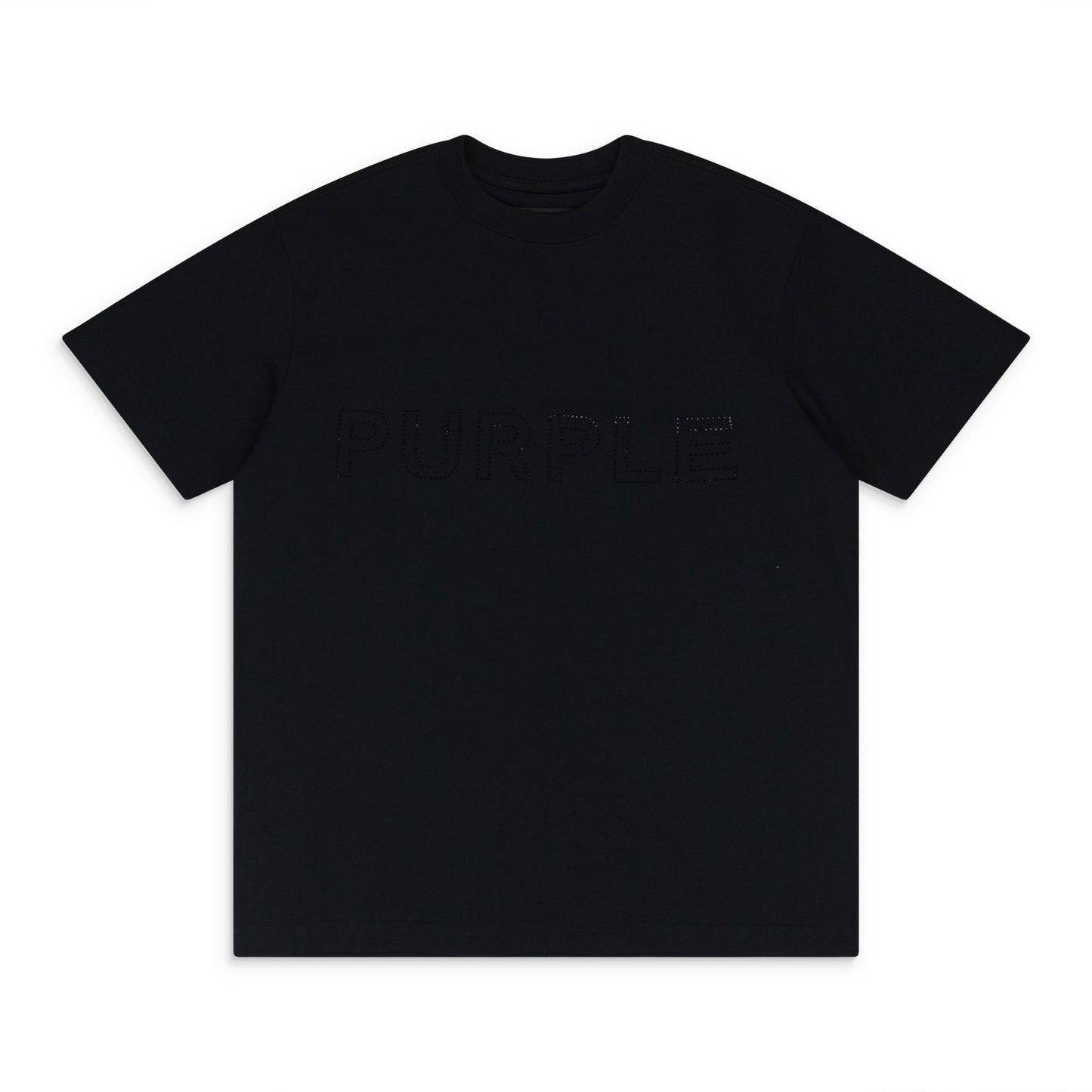 BLACK MERCERIZED JERSEY SS TEE T-SHIRT