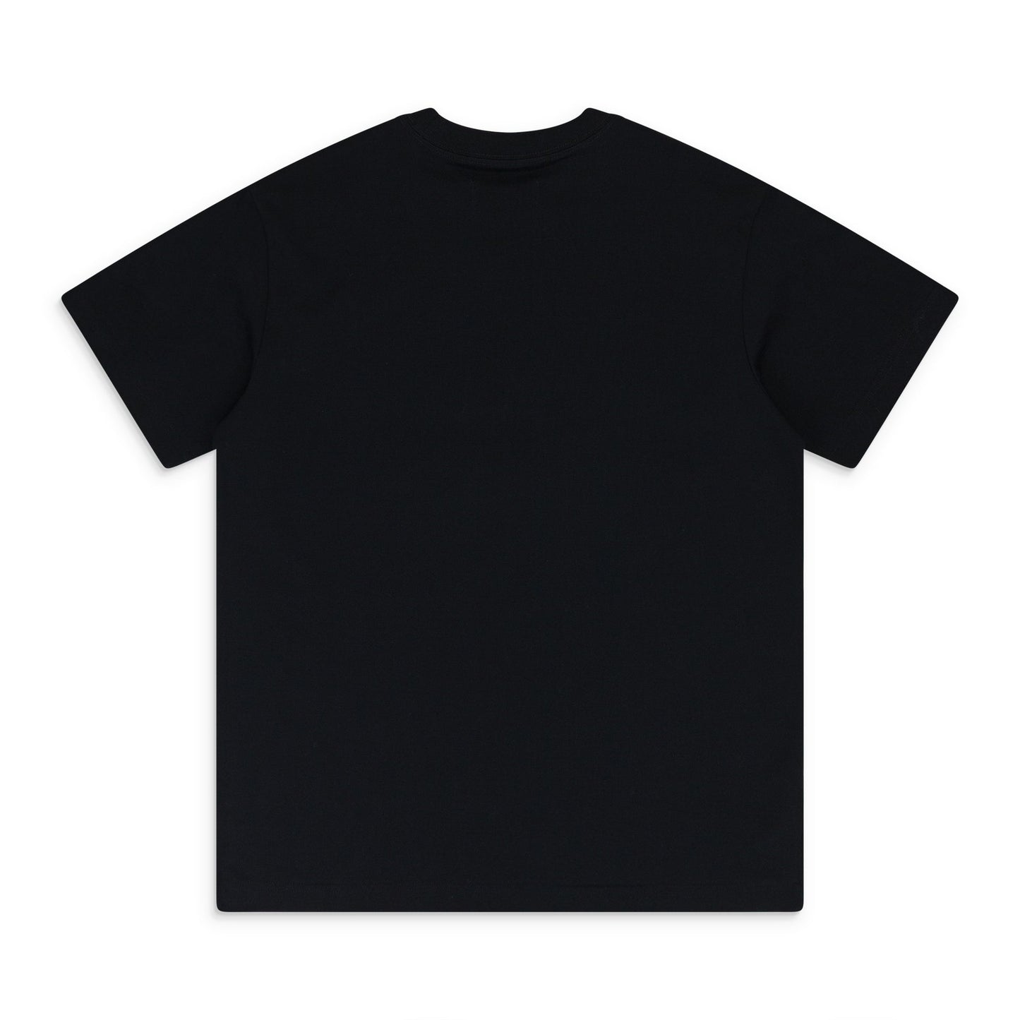 BLACK MERCERIZED JERSEY SS TEE T-SHIRT