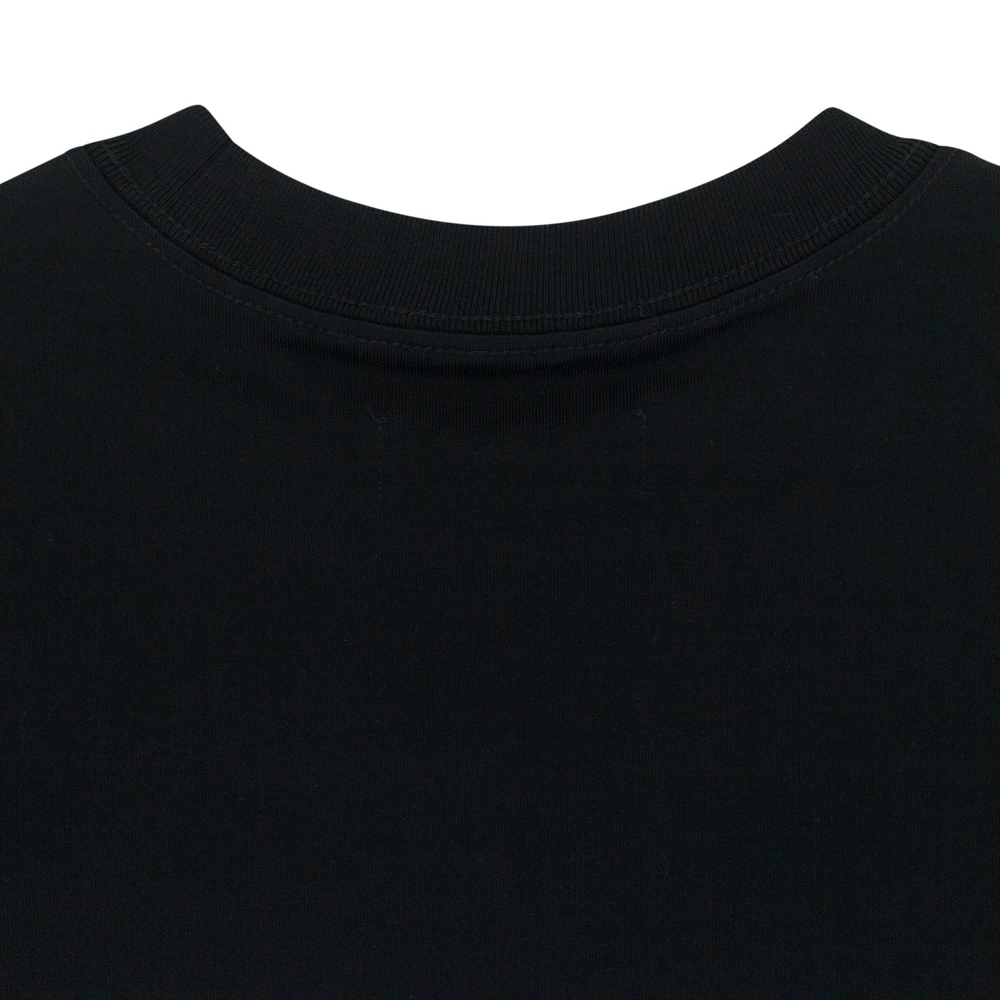BLACK MERCERIZED JERSEY SS TEE T-SHIRT