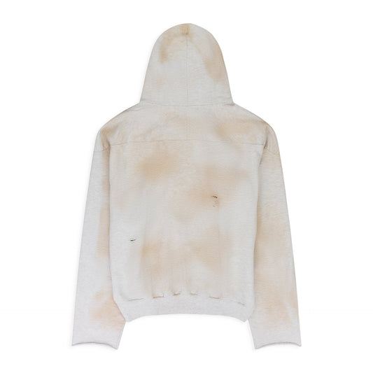 GRAY DIRTY MELANGE REWORKED SPORT HOODIE