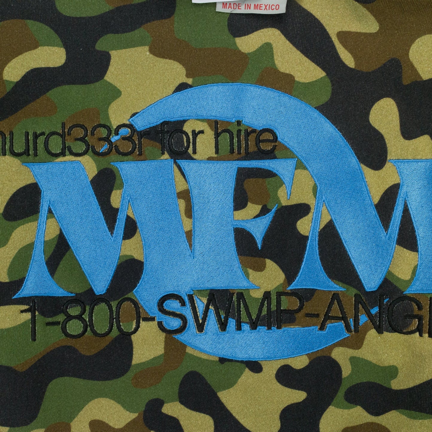 GREEDY UNIT x MURD333R.FM GREEN DOUBLE LAYERED HOODIE