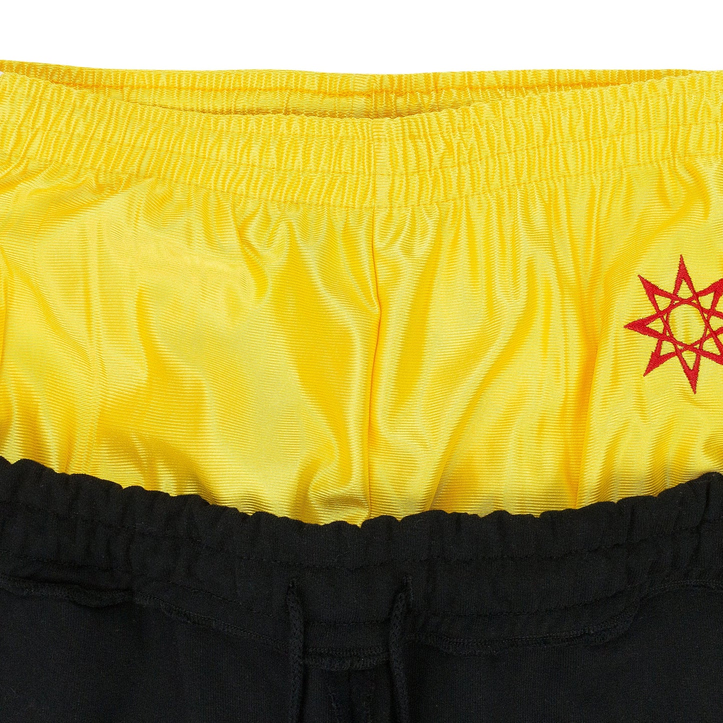 GREEDY UNIT x MURD333R.FM BLACK CAMO SWEATSHORTS