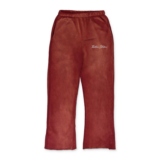 FADED RED SWEATPANTS