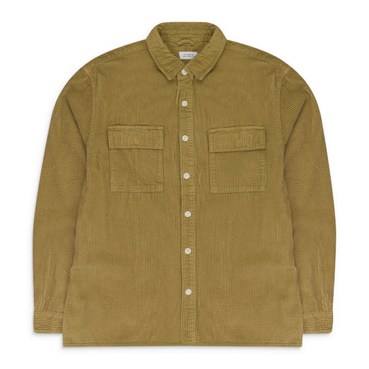 KHAKI MAGNUS HEAVY CORD LONG SLEEVE BUTTON-DOWN SHIRT
