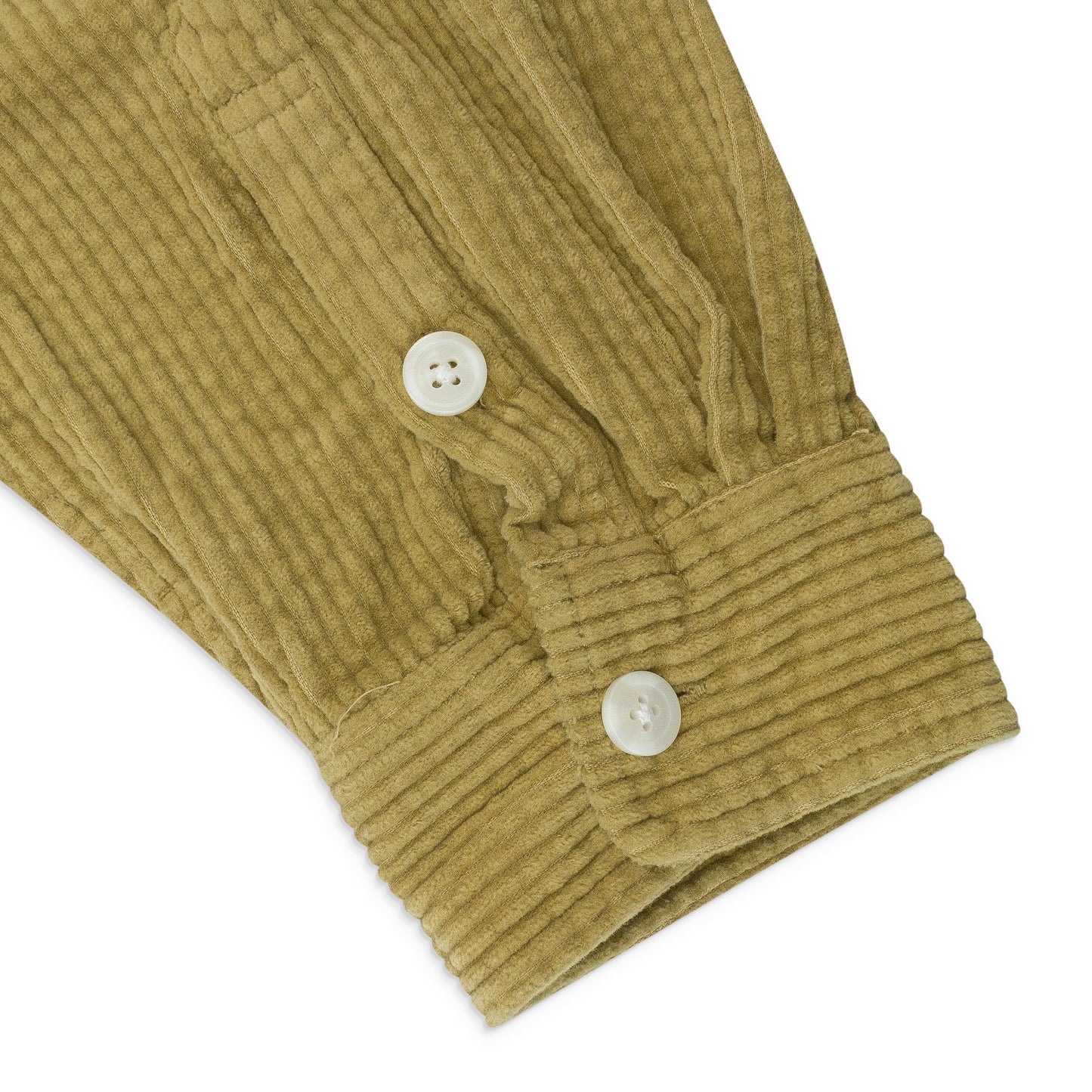 KHAKI MAGNUS HEAVY CORD LONG SLEEVE BUTTON-DOWN SHIRT