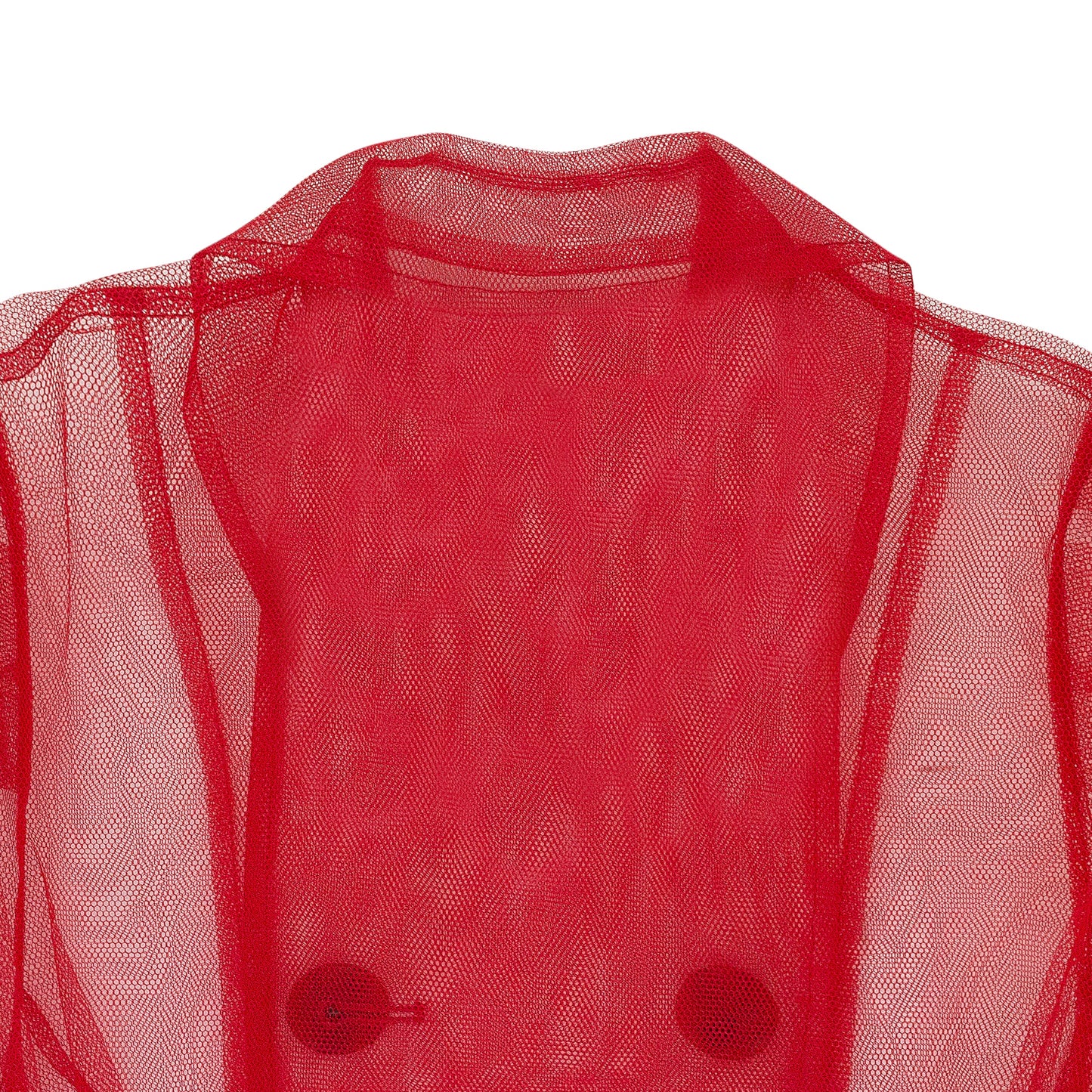 RED TULLE LITTLE TRENCH COAT