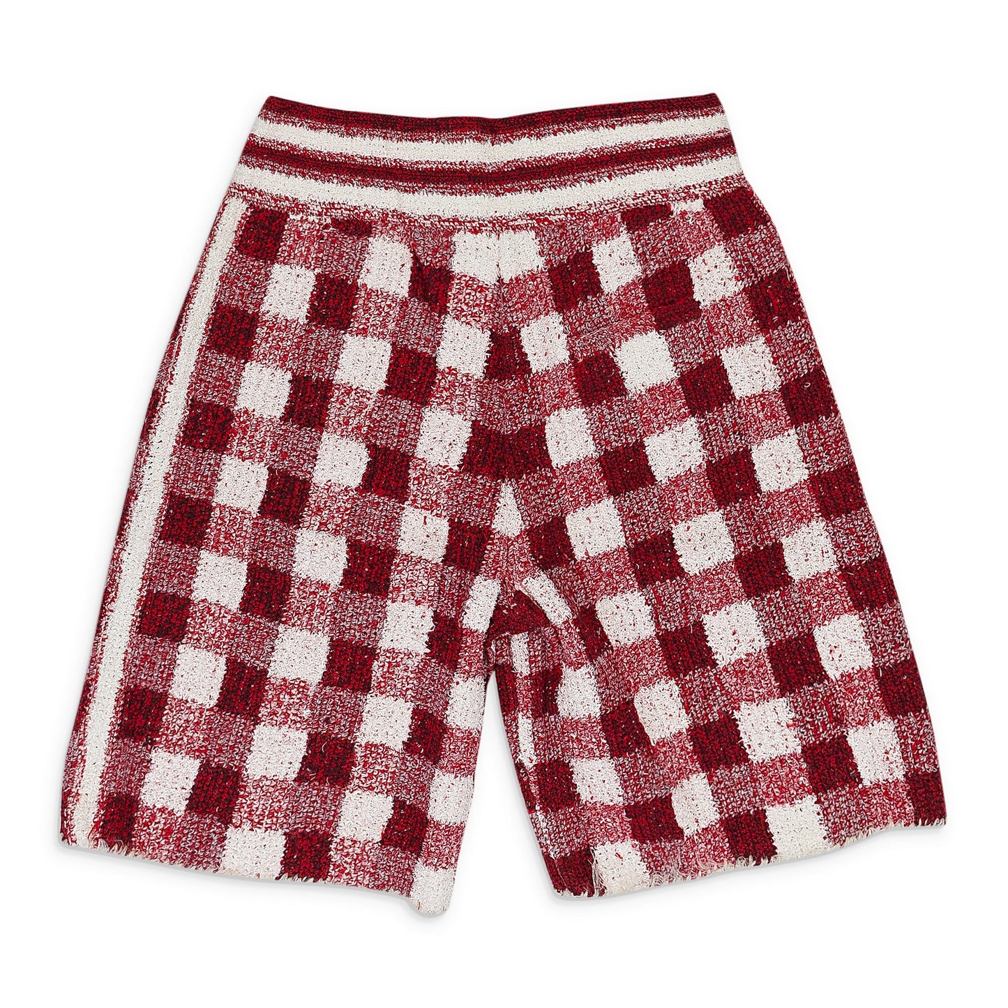 RED/WHITE DEAN HAND CROCHET SHORTS