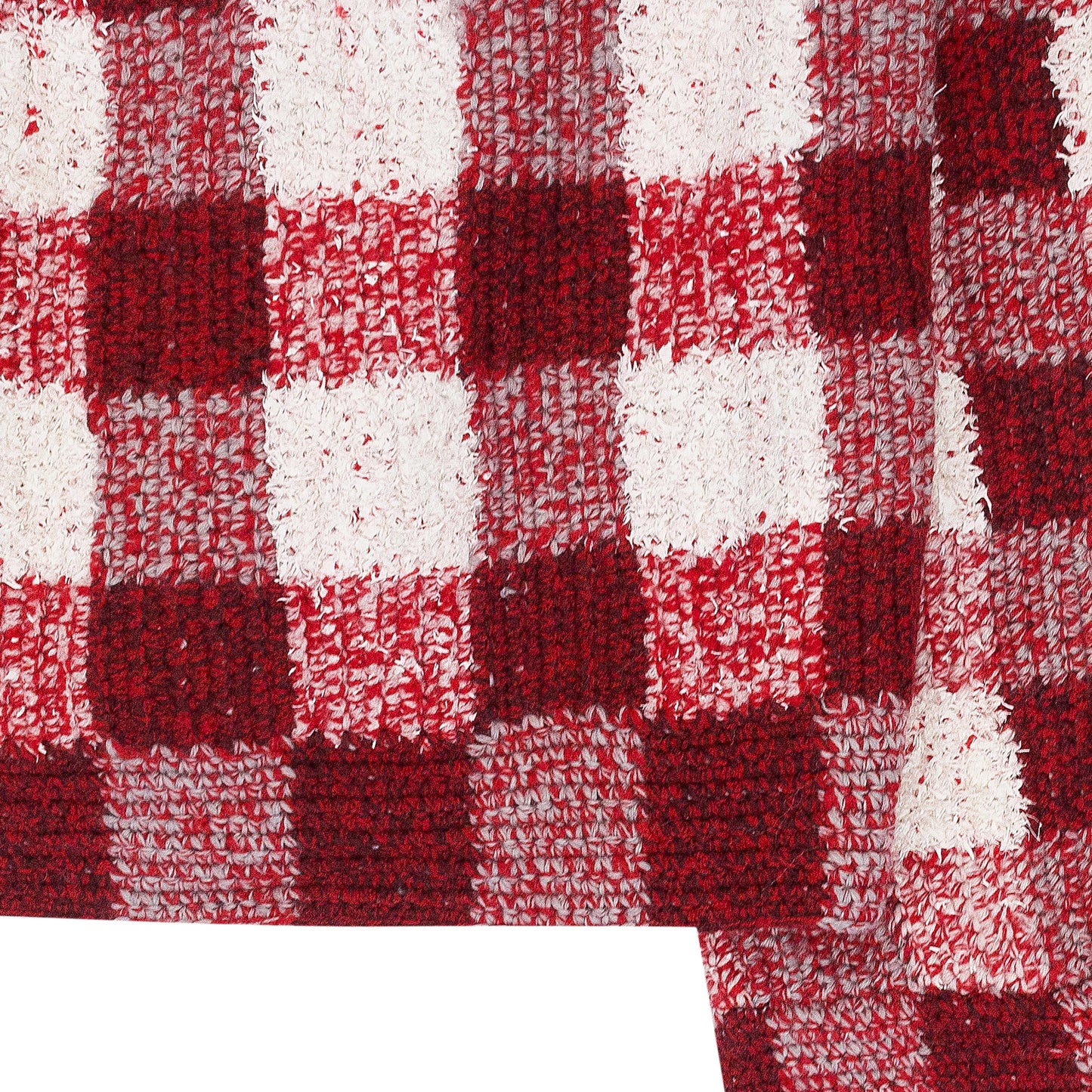 RED/WHITE WIM HAND CROCHET BLAZER