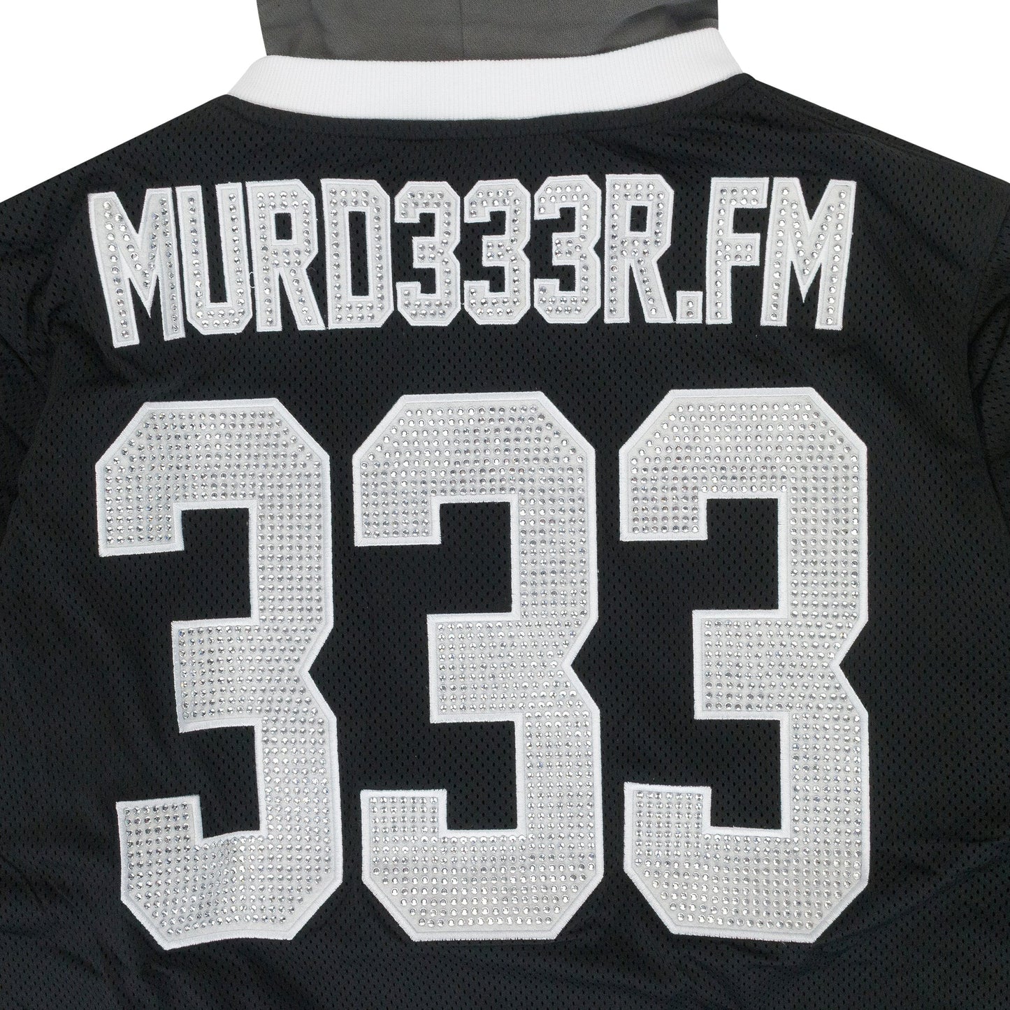 MURD333R.FM  BLACK/WHITE LA LC333 HOODIE