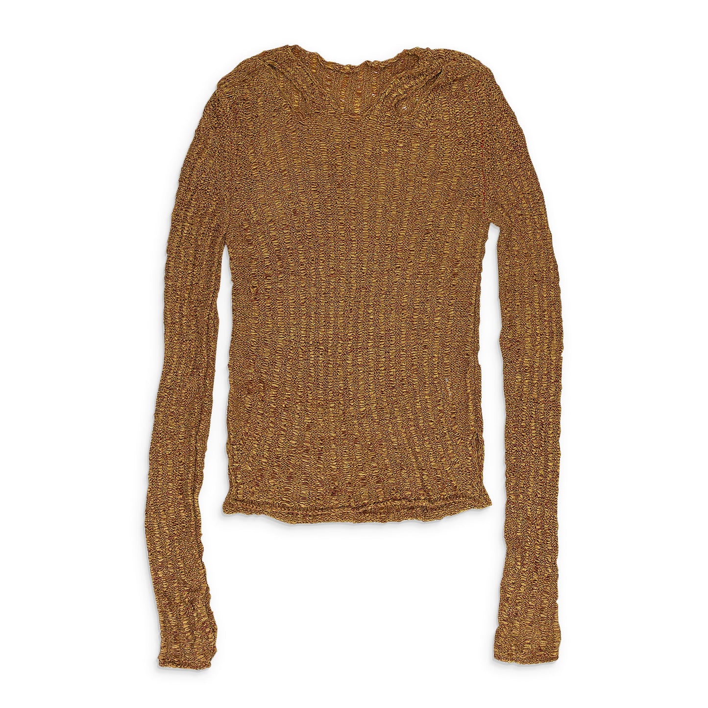 BROWN RIBBON SWEATER