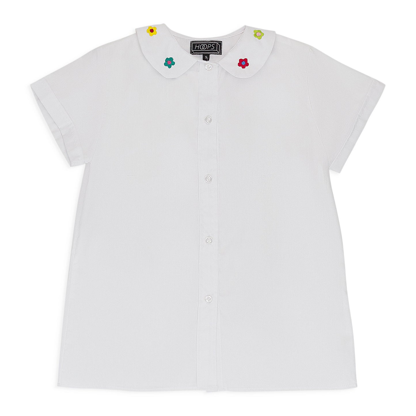WHITE FLOR FRENCH T-SHIRT