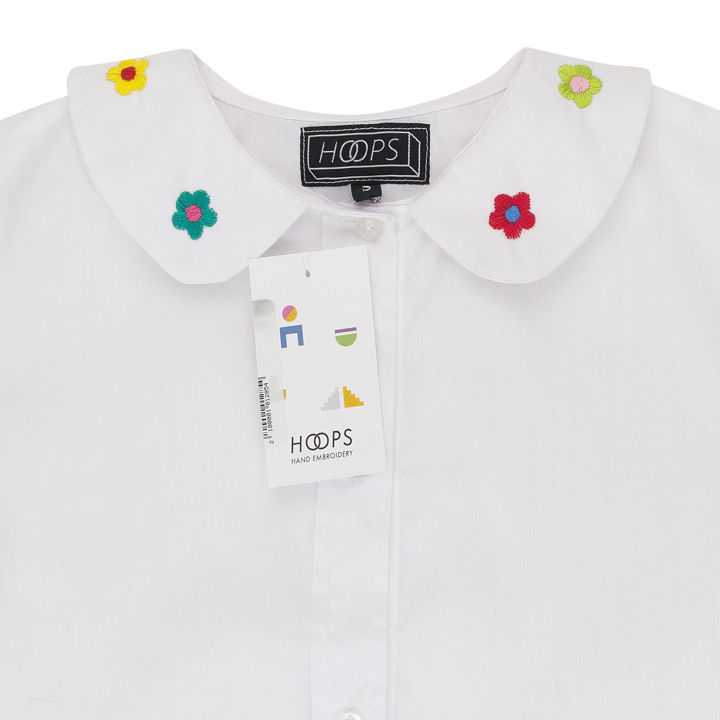 WHITE FLOR FRENCH T-SHIRT