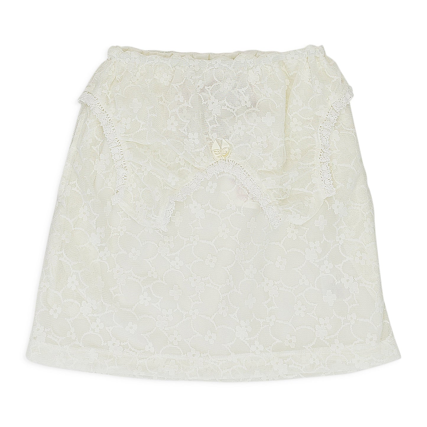 WHITE LACE TANKTOP FLARED SKIRT