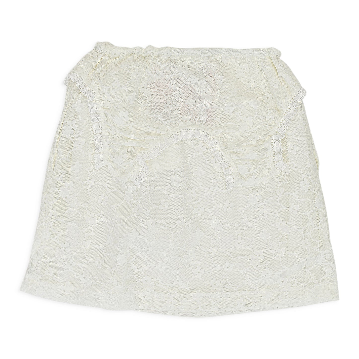 WHITE LACE TANKTOP FLARED SKIRT
