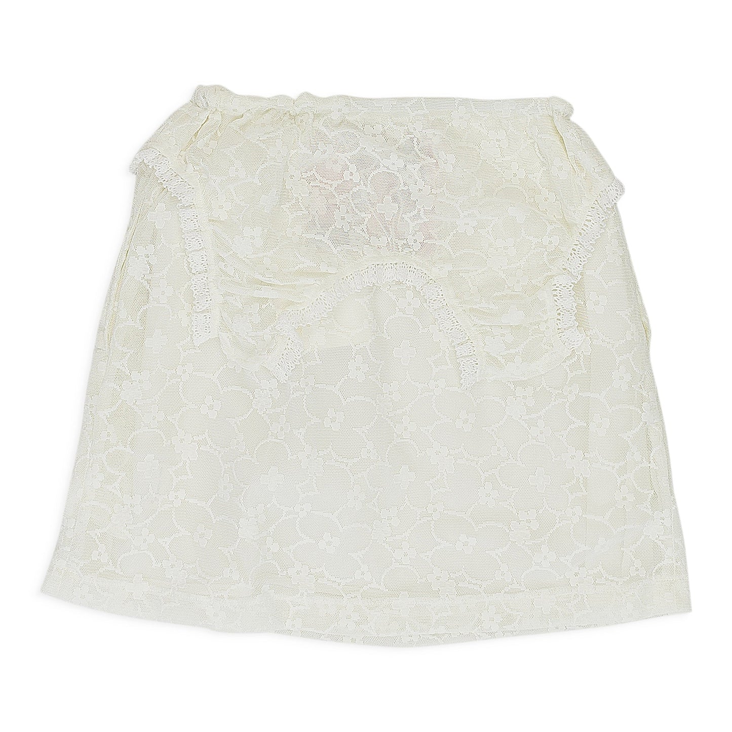 WHITE LACE TANKTOP FLARED SKIRT