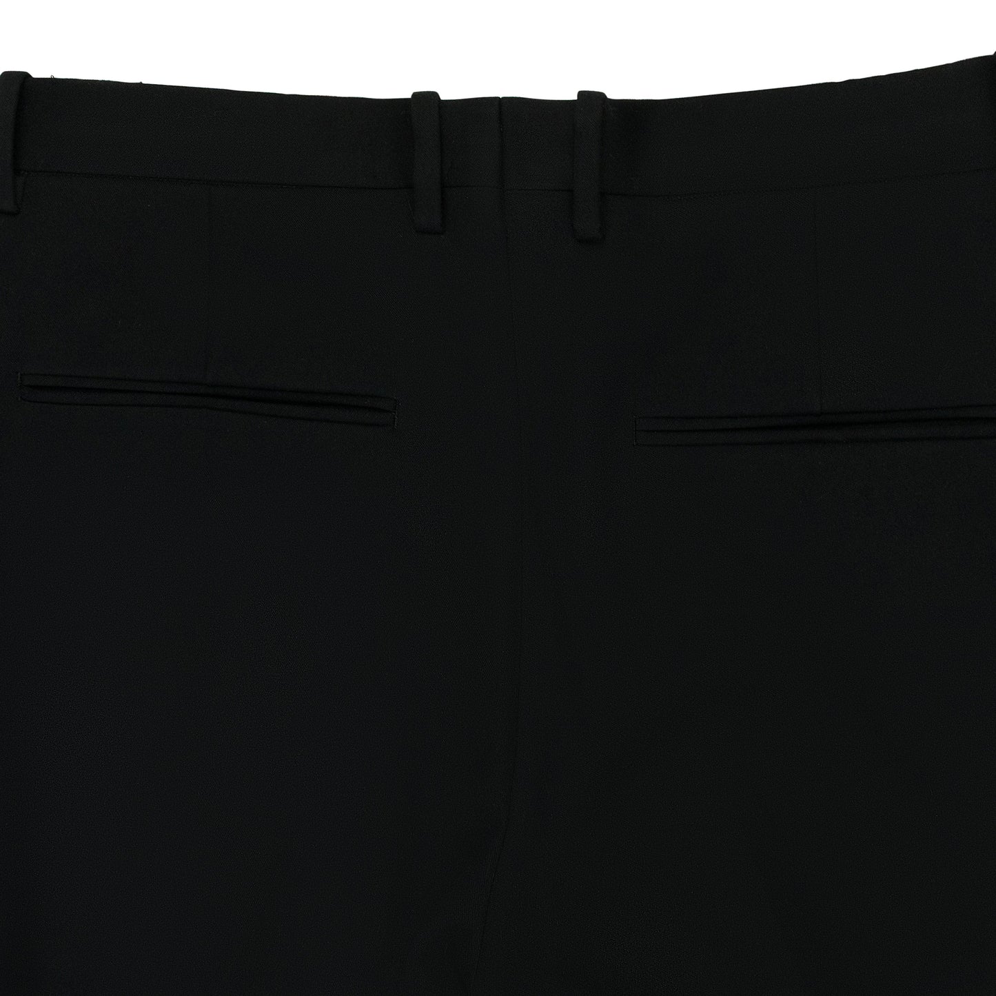 BLACK BUCKLE CASUAL PANTS