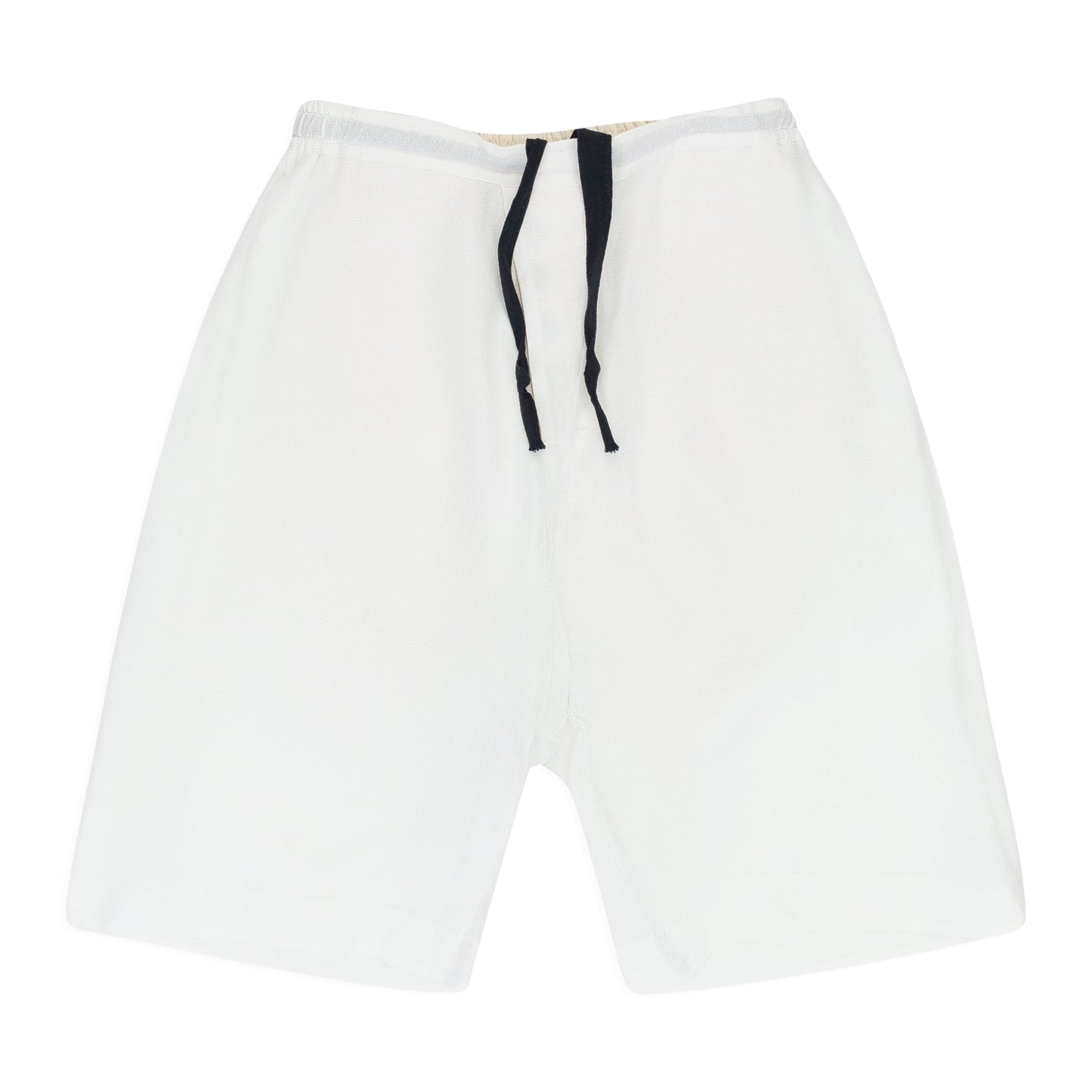 WHITE WIDE LEGGED SHORTS