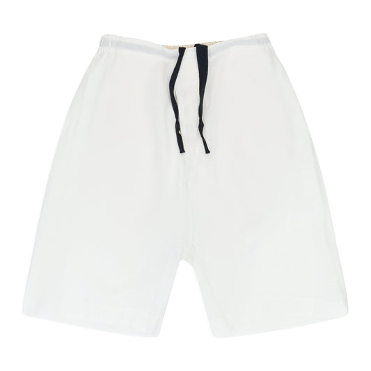WHITE WIDE LEGGED SHORTS
