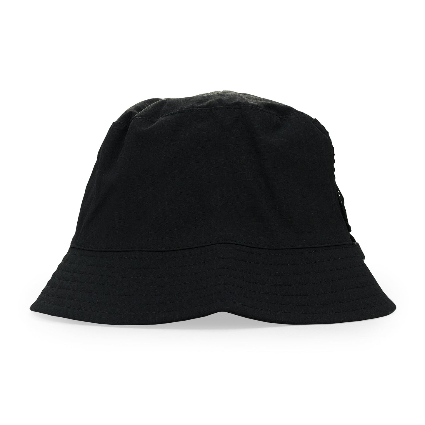 BLACK MESH POCKET BUCKET HAT