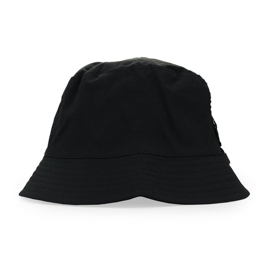 BLACK MESH POCKET BUCKET HAT
