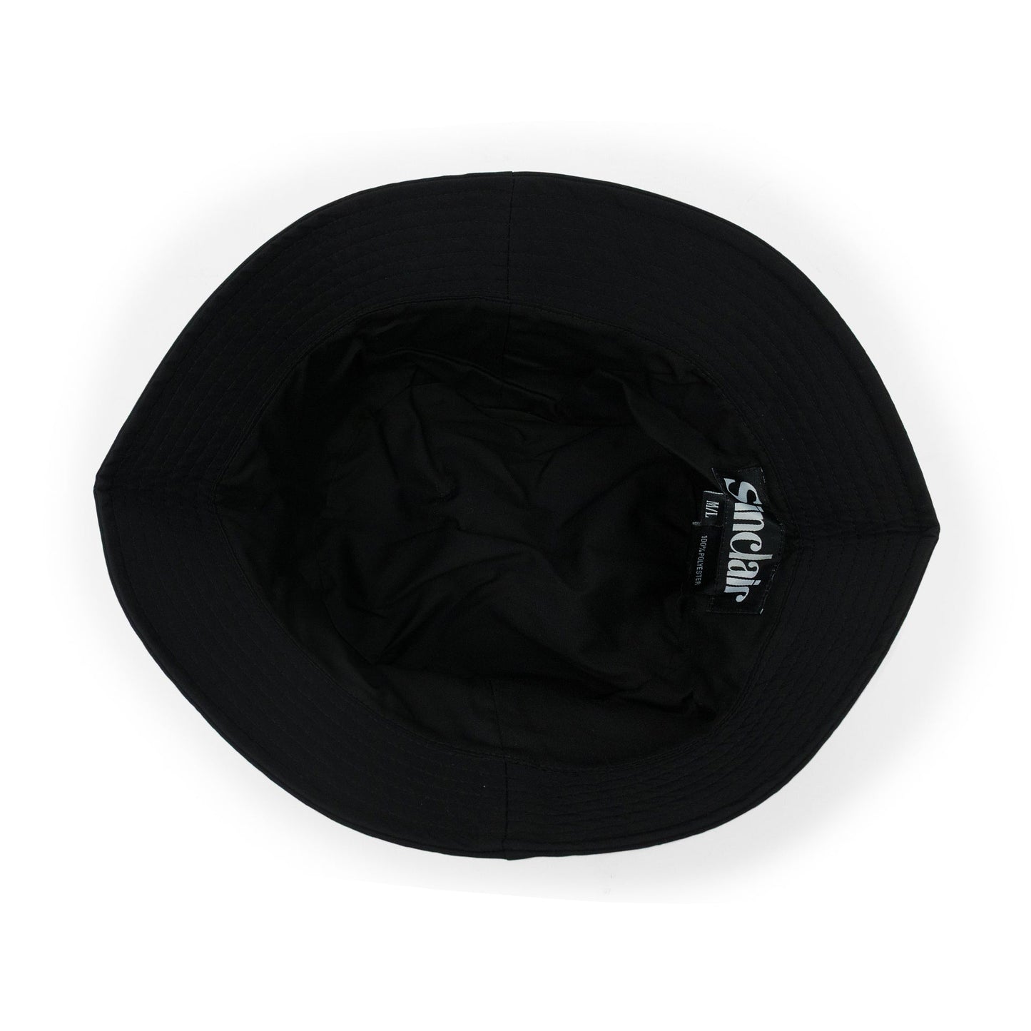 BLACK MESH POCKET BUCKET HAT