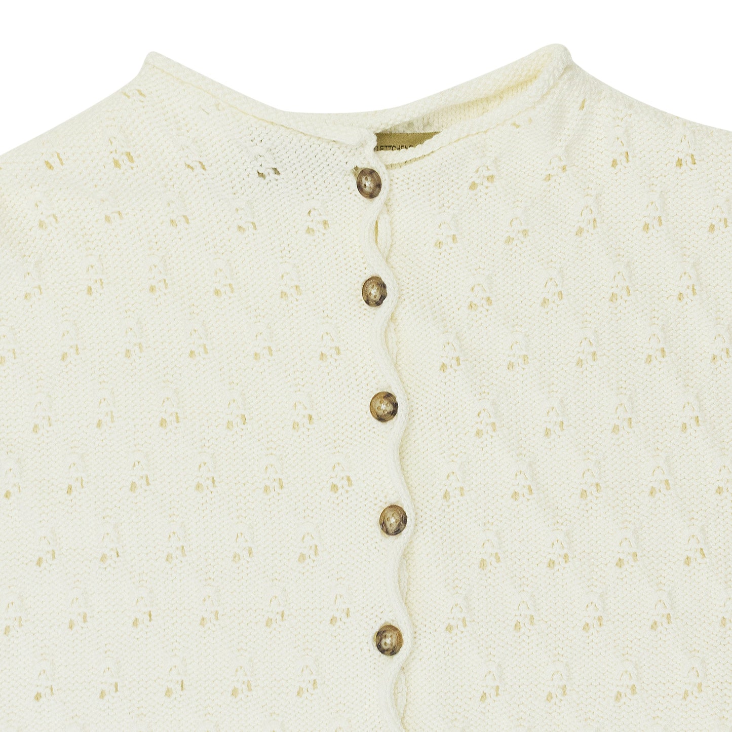 WHITE CHERRY CARDI SWEATER DRESS