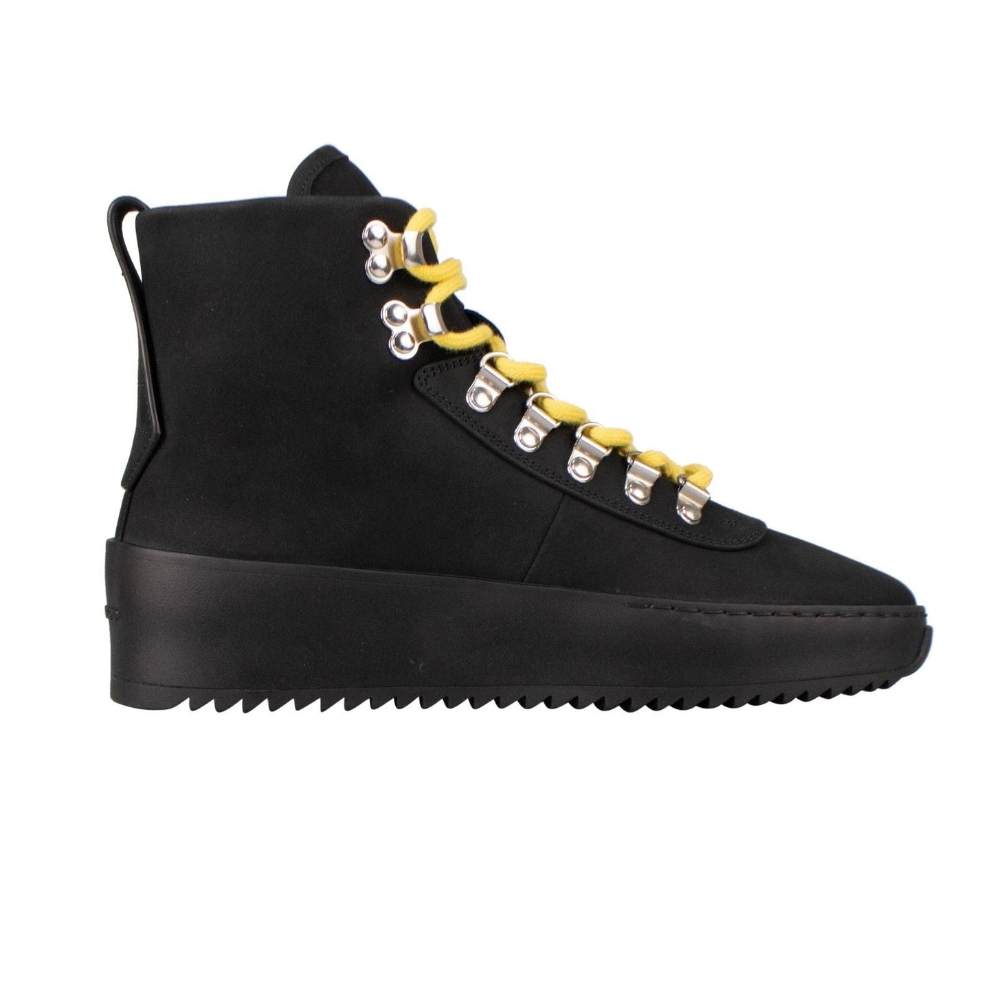 Fear Of God Nubuck Leather Lace-Up Hiking Sneakers Shoes - Black