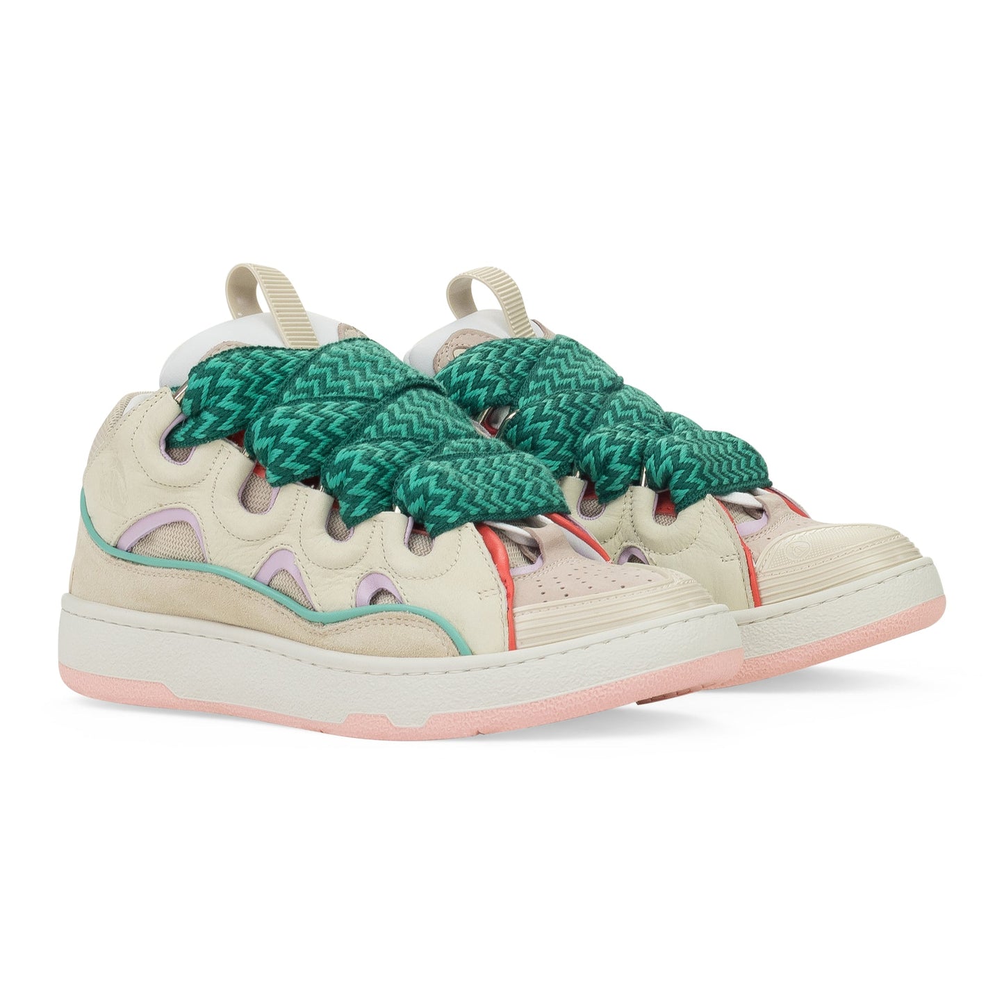 PINK/BEIGE CURB SNEAKERS
