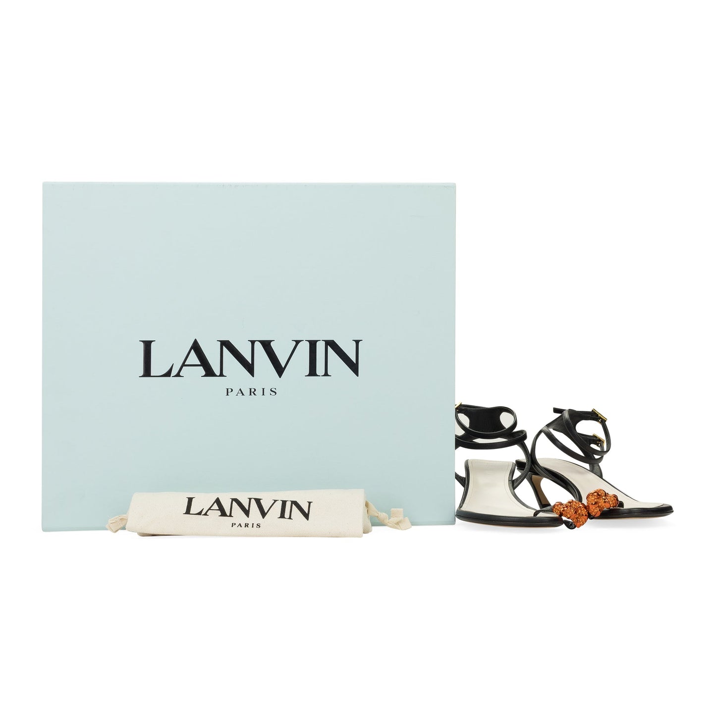 BLACK 45MM SWING SANDAL-MELODIE JEWEL PUMPS