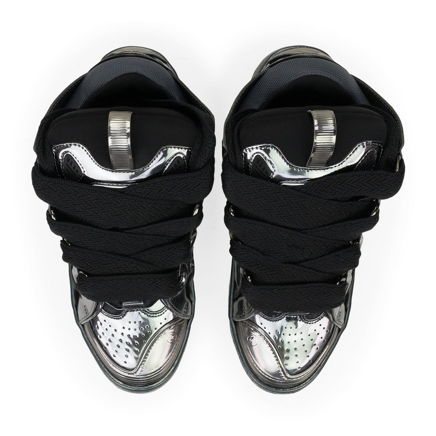 SILVER CURB SNEAKERS