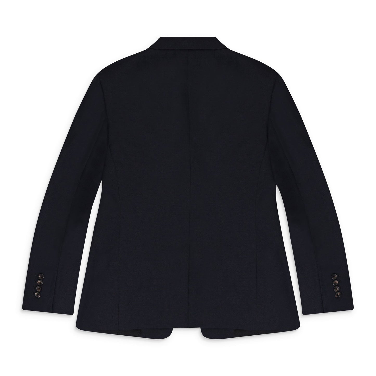 BLUE SINGLE BREASTED FLAP POCKETS JACKET BLAZER