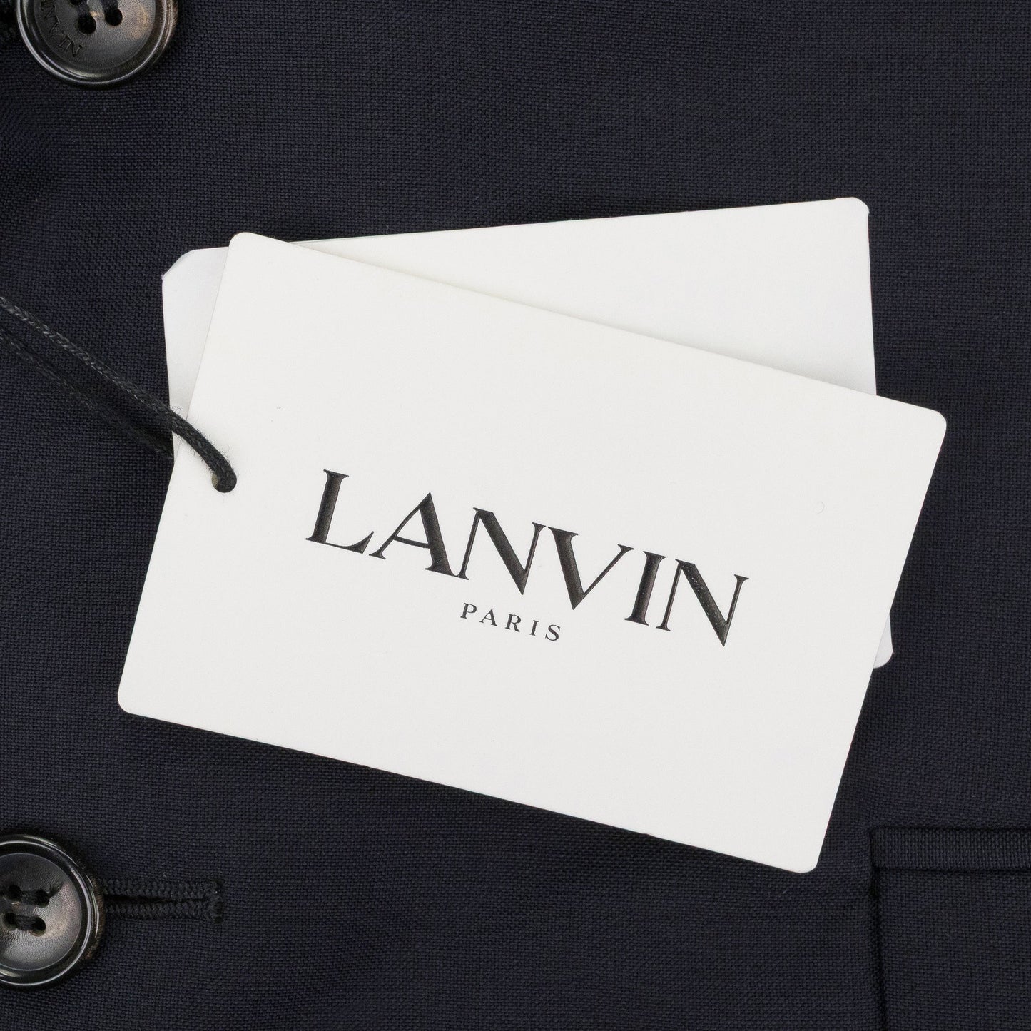 BLUE SINGLE BREASTED FLAP POCKETS JACKET BLAZER