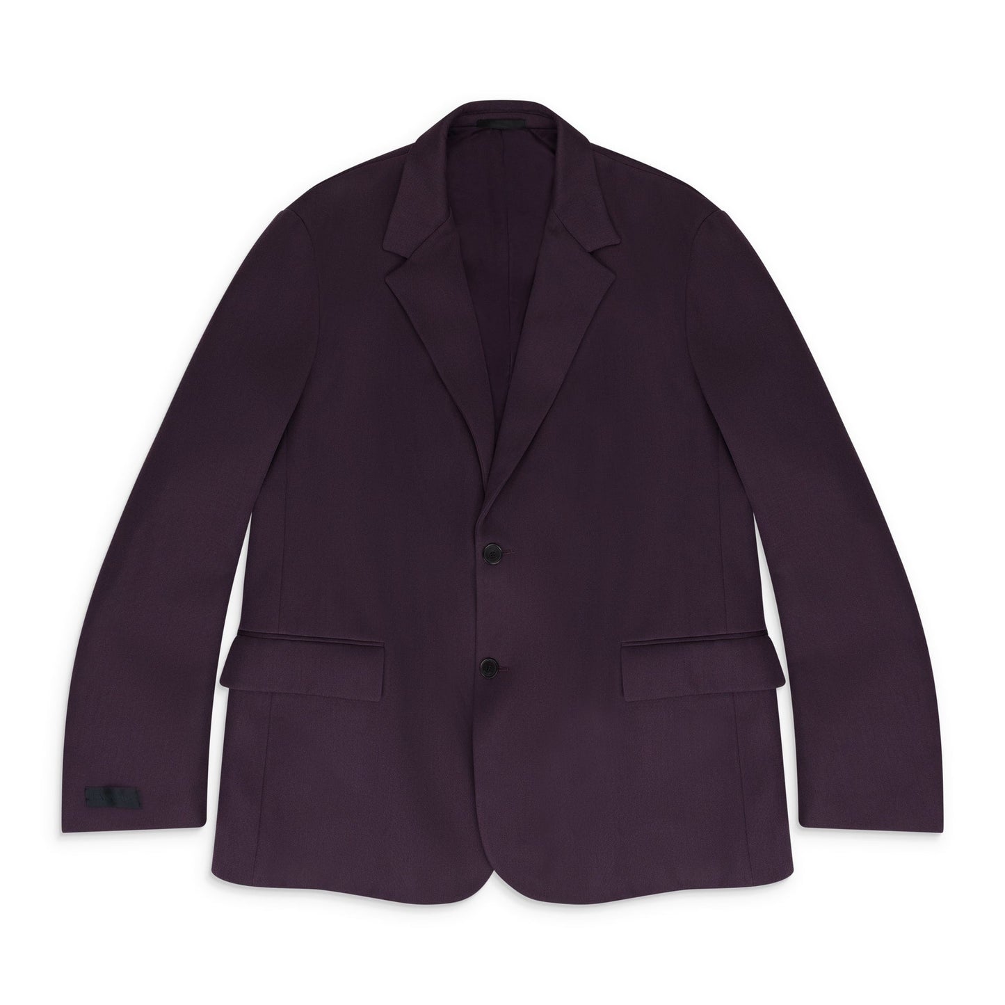 BLACK PADDED SINGLE BREAST JACKET