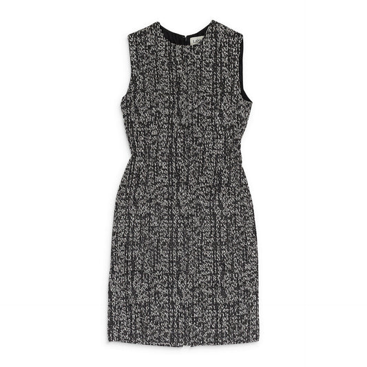 BLACK/MULTICOLOR MIDI FORMAL DRESS