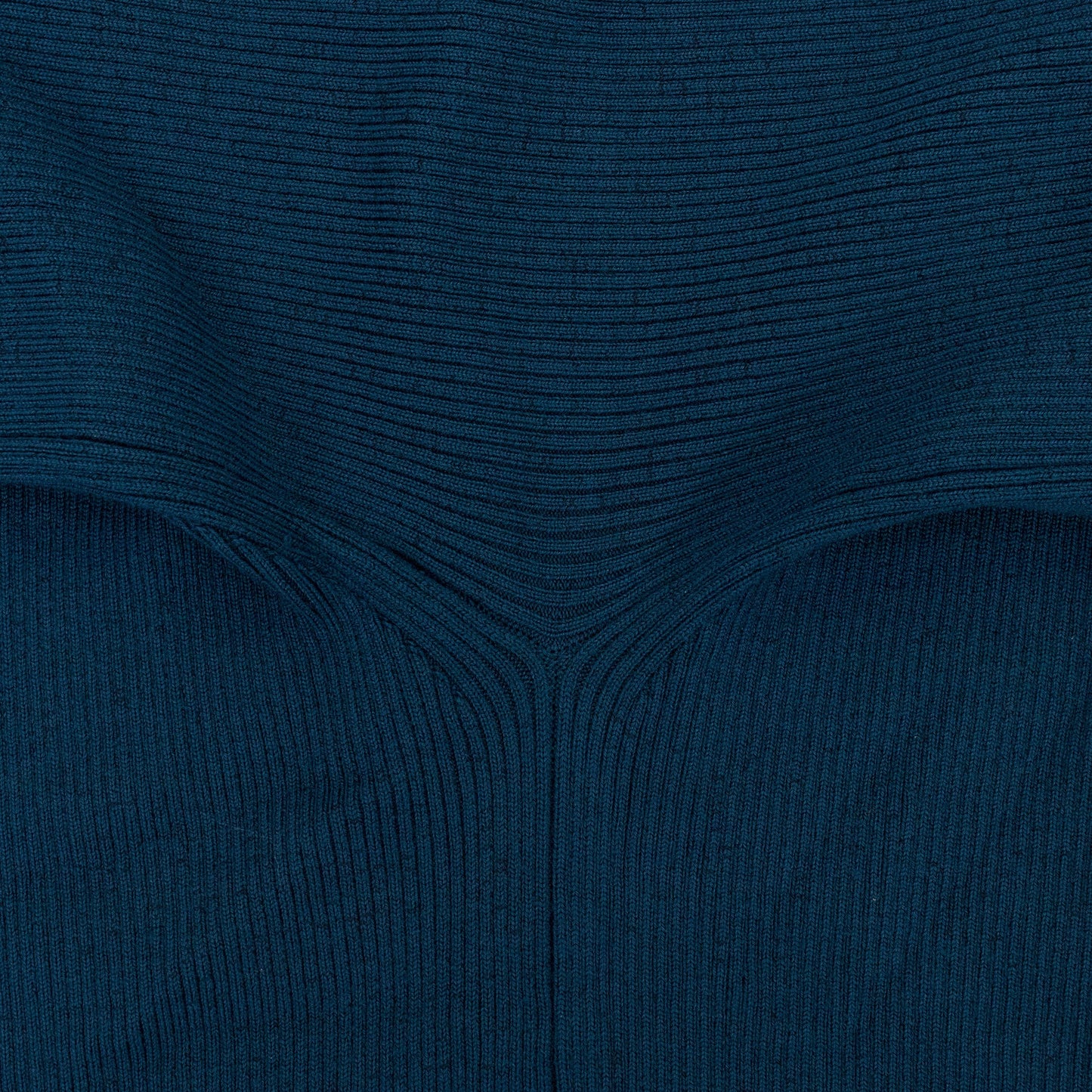 BLUE OPEN SHOULDER WAISTED CARDIGAN