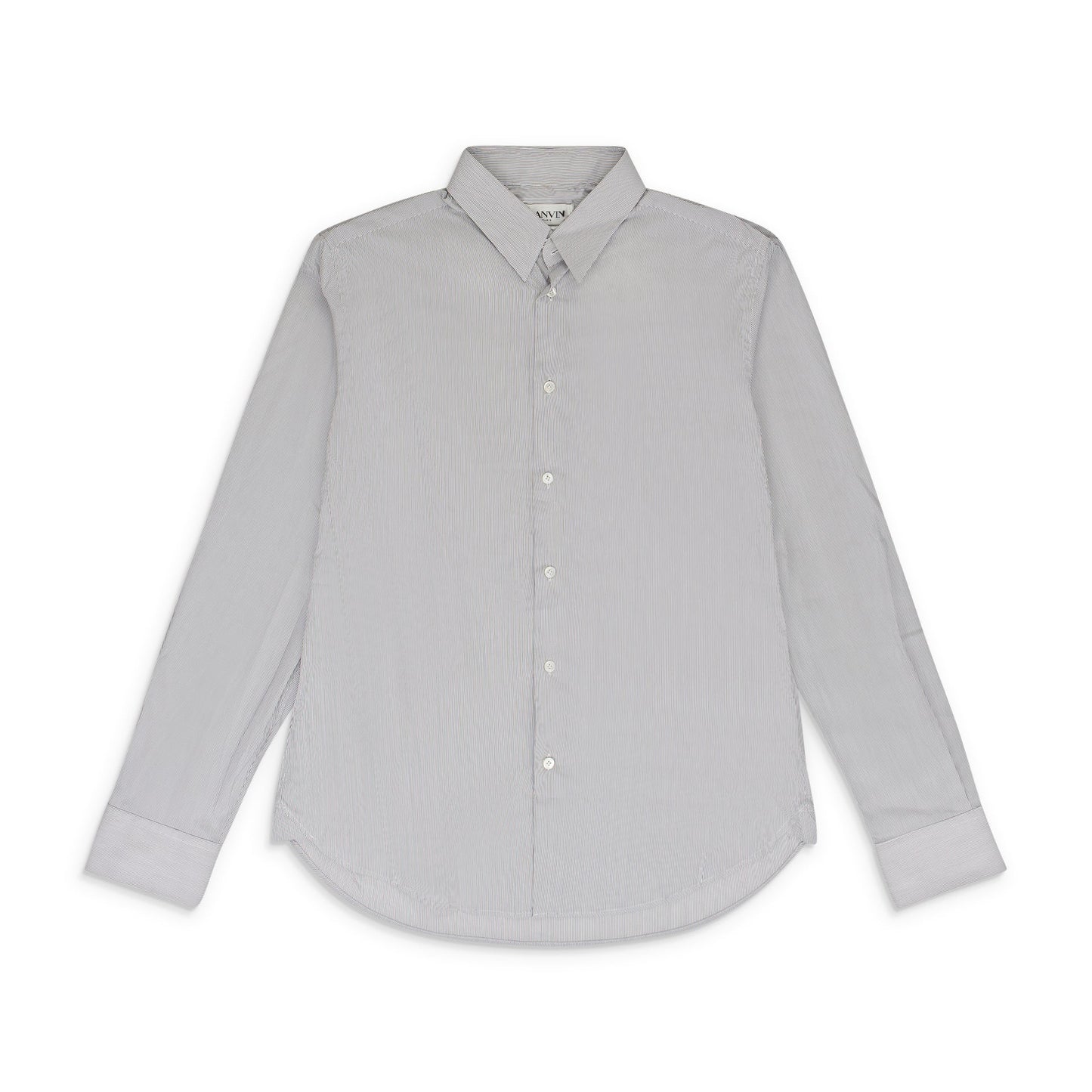 NAVY/WHITE SLIM FIT VISIBLE BUTTON-DOWN SHIRT