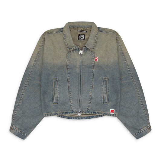 BLUE FATHERS GARDEN TRUCKER JACKET