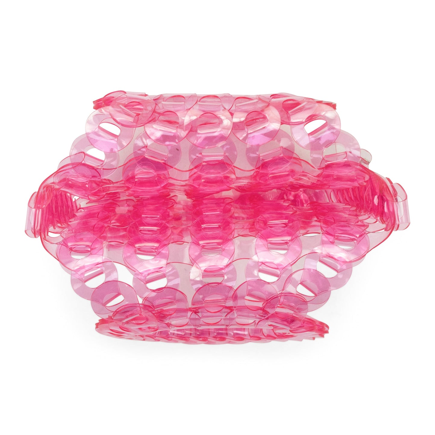 PINK SQUARE BASKET TINY TOTE BAG