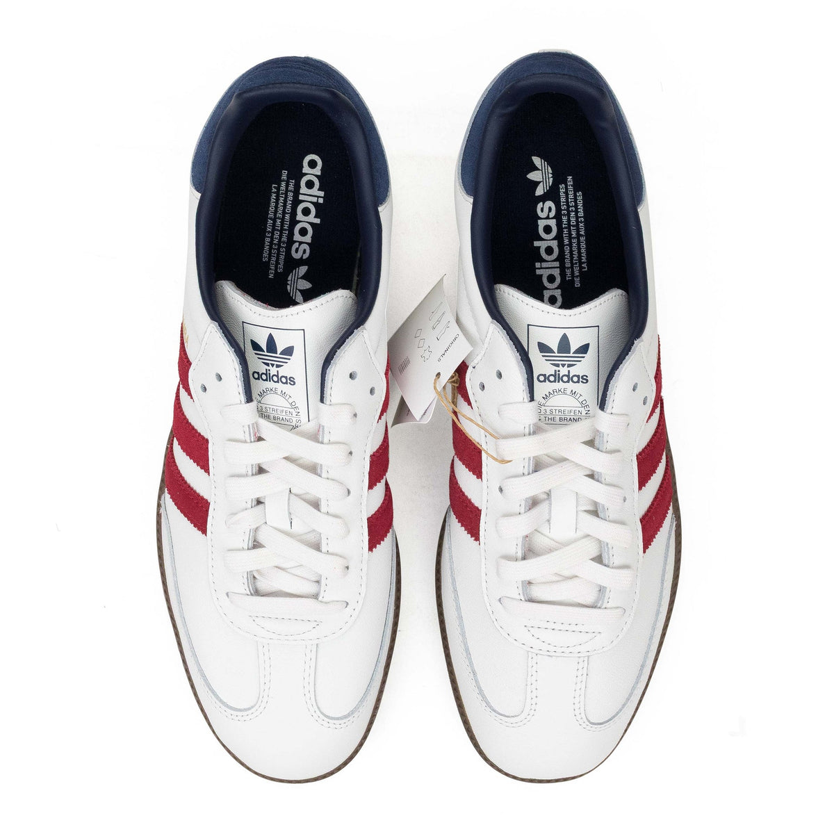 WHITE/RED/INDIGO SAMBA OG SNEAKERS