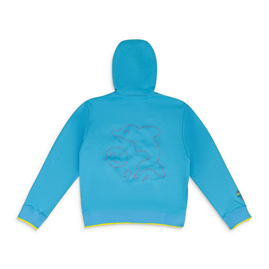 BLUE ZIP UP HOODIE