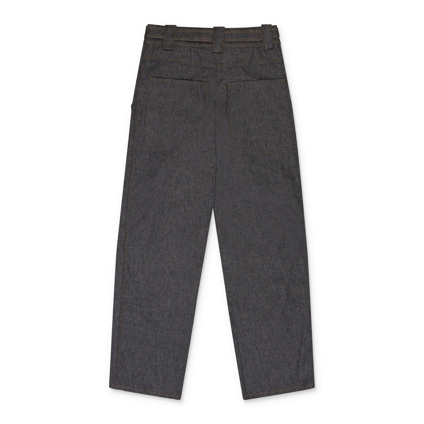 GREY CARROTS STRAIGHT PANTS
